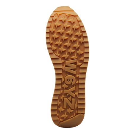 W6YZ 2E01 Just Say Wizz YAK-M Sneaker Uomo Stringate Cream White Brown