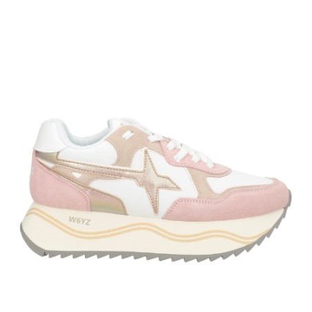 W6YZ Just Say Wizz 2M36 DEVA W Sneakers Donna Platform Cipria White Orange