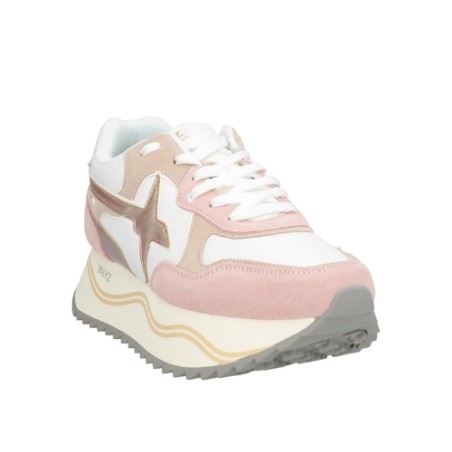 W6YZ Just Say Wizz 2M36 DEVA W Sneakers Donna Platform Cipria White Orange