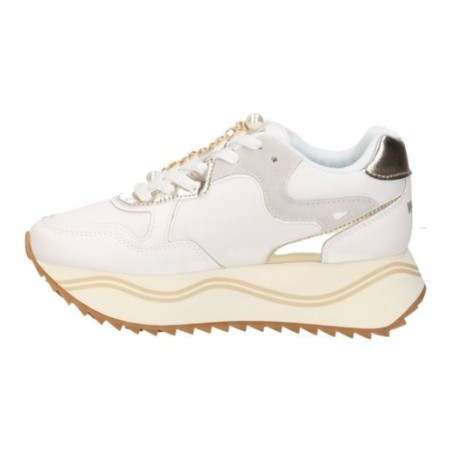 W6YZ Just Say Wizz 1N24 DEVA W Sneakers Donna Platform con Accessorio White Orange Fluo
