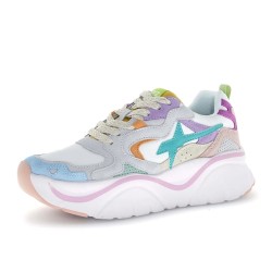 W6YZ Just Say Wizz 2C62 MIA W Sneakers Donna Celeste White Light Green 2