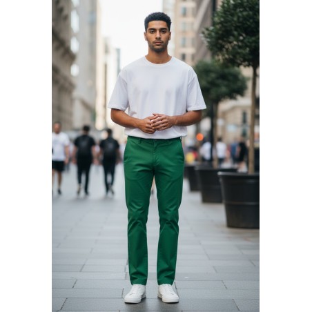 GC LUXURY NORVEGIA  Pantalone Uomo Fit Slim Verde