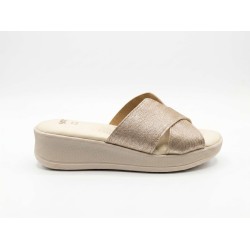 Confosana 2411C Ciabatte Donna Zeppa Platino