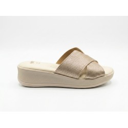 Confosana 2411C Ciabatte Donna Zeppa Platino 2