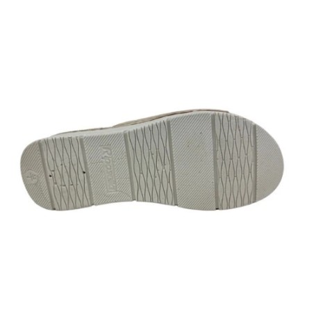 Riposella FRIDA E WB04BX Ciabatta Donna con Fascia Larga Regolabile Beige