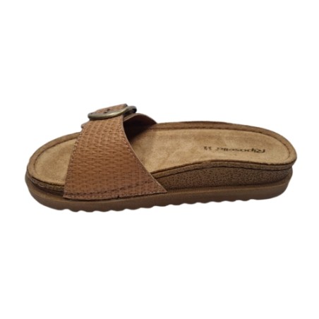 Riposella LISA E WC00BX Ciabatta Donna con Fascia Regolabile Cuoio