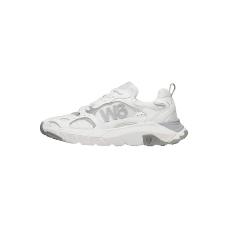W6YZ 0N06 MARK-M Sneaker Uomo Stringate in Vero Camoscio Off White