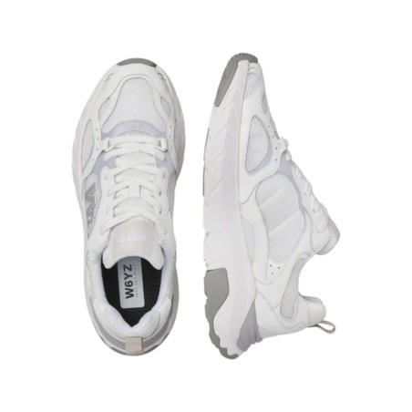 W6YZ 0N06 MARK-M Sneaker Uomo Stringate in Vero Camoscio Off White
