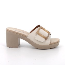 IGI&CO 1171411 Sandalo Donna Con Tacco Medio a Strappo Beige