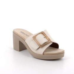 IGI&CO 1171411 Sandalo Donna Con Tacco Medio a Strappo Beige 2