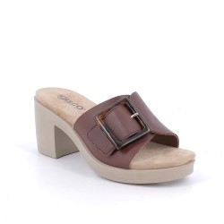 IGI&CO 1171411 Sandalo Donna Con Tacco Medio a Strappo Marrone 2