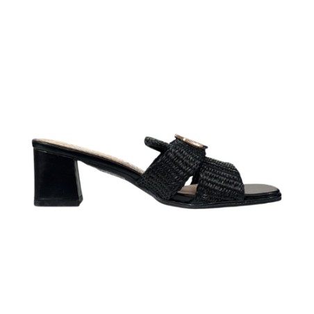 Renato Balestra OU003 Sandali Donna Con Tacco Medio Black