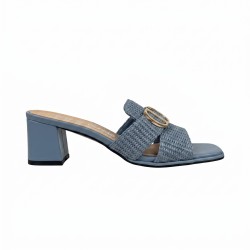 Renato Balestra OU003 Sandali Donna Con Tacco Medio Blu