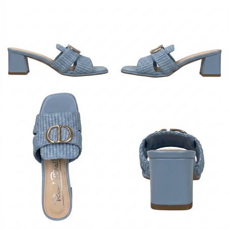 Renato Balestra OU003 Sandali Donna Con Tacco Medio Blu