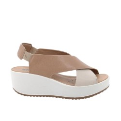 IGI&CO 1161811 Sandalo Donna Con Zeppa Beige/Panna