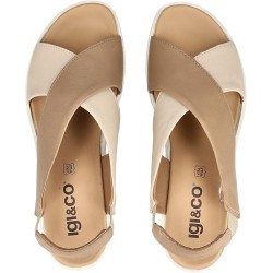 IGI&CO 1161811 Sandalo Donna Con Zeppa Beige/Panna 2