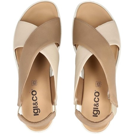 IGI&CO 1161811 Sandalo Donna Con Zeppa Beige/Panna
