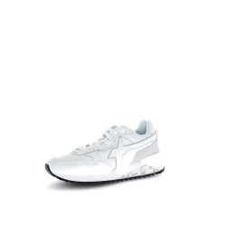 W6YZ 0N07 Just Say Wizz YAK-M Sneaker Uomo Stringate Pelle Nylon White 2