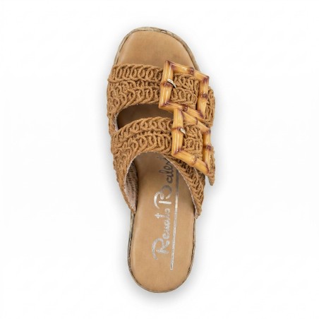 Renato Balestra OU032 Sandali Donna Con Zeppa Khaki