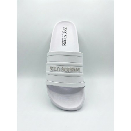 Solo Soprani SSM519N03 EXAGON Ciabatta Uomo Bianco