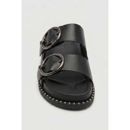 Solo Soprani SSW619N09 RUNA Ciabatta Donna Doppia Fascia Regolabile Nero