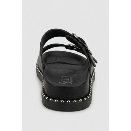 Solo Soprani SSW619N09 RUNA Ciabatta Donna Doppia Fascia Regolabile Nero