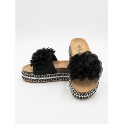 Solo Soprani SBW619N22 DONA Ciabatta Donna Con Accessorio Nero 2