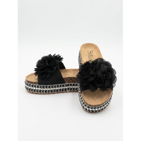 Solo Soprani SBW619N22 DONA Ciabatta Donna Con Accessorio Nero
