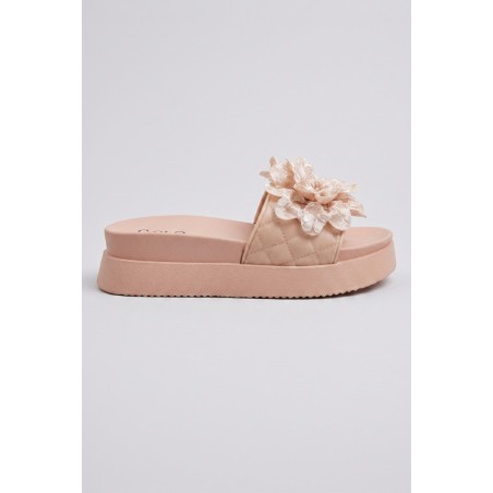 Solo Soprani SSW619N17 FLOWERS Ciabatta Donna Con Accessorio Nude