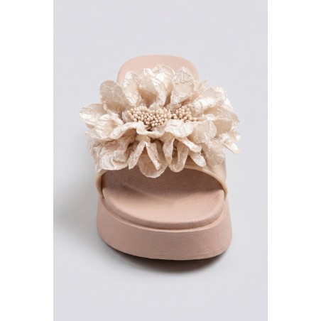 Solo Soprani SSW619N17 FLOWERS Ciabatta Donna Con Accessorio Nude