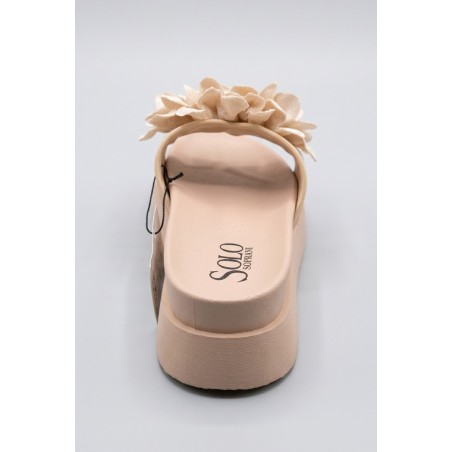 Solo Soprani SSW619N17 FLOWERS Ciabatta Donna Con Accessorio Nude