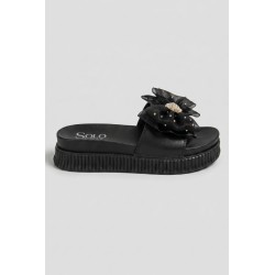 Solo Soprani SSW619N06 TATIANA Ciabatta Donna Con Accessorio Nero