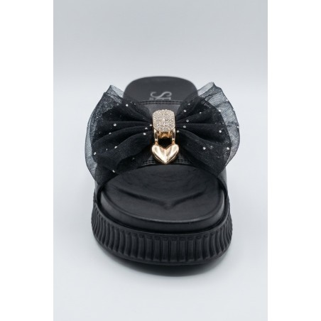 Solo Soprani SSW619N06 TATIANA Ciabatta Donna Con Accessorio Nero