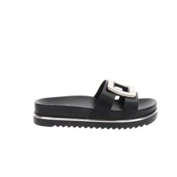 Solo Soprani SSW619N70 EVELYN Ciabatta Donna Con Accessorio Argento Nero