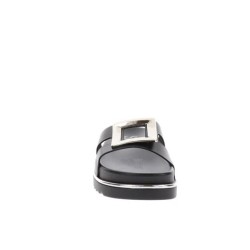 Solo Soprani SSW619N70 EVELYN Ciabatta Donna Con Accessorio Argento Nero 2