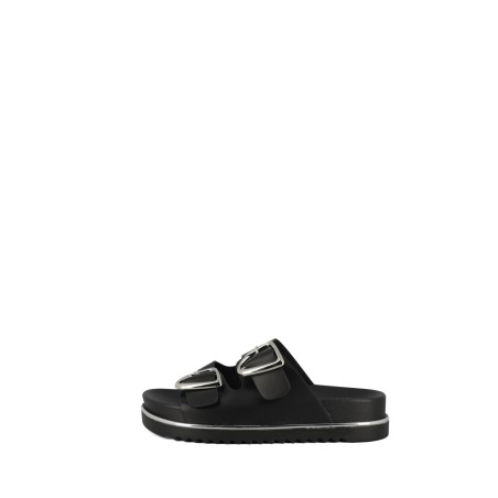 Solo Soprani SSW619N71 SERAPHINE Ciabatta Donna Doppia Fascia Regolabile Nero