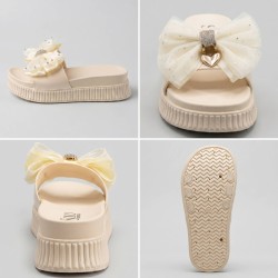Solo Soprani SSW619N06 TATIANA Ciabatta Donna Con Accessorio Beige 2