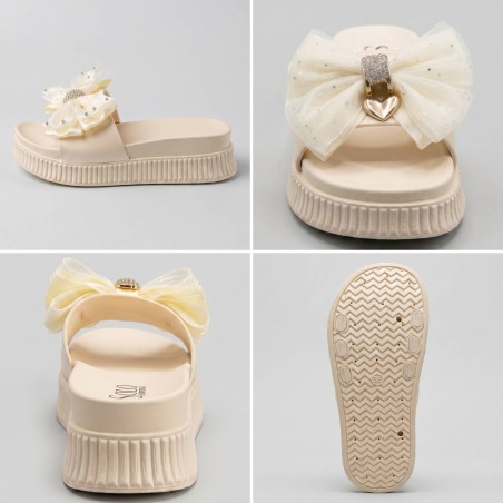 Solo Soprani SSW619N06 TATIANA Ciabatta Donna Con Accessorio Beige
