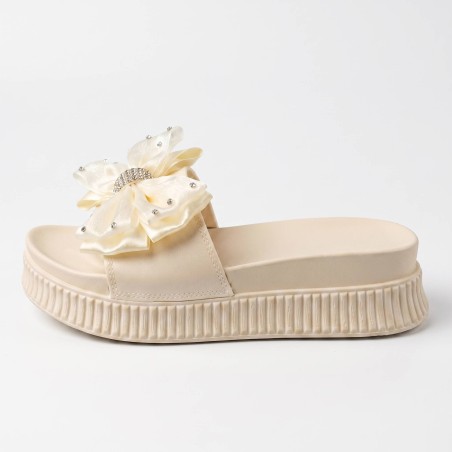 Solo Soprani SSW619N06 TATIANA Ciabatta Donna Con Accessorio Beige