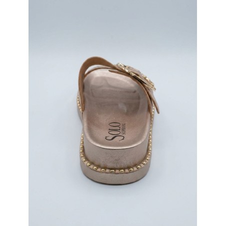 Solo Soprani SSW619N09 RUNA Ciabatta Donna Doppia Fascia Regolabile Bronzo
