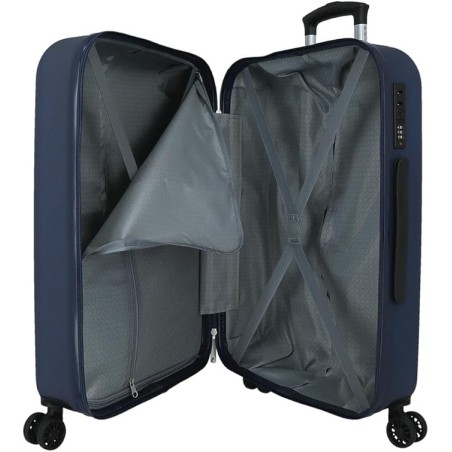 Roll Road FORMENTERA 5399325 Trolley Grande 75X52X27 cm 4 Ruote Rigido Blu Marino Navy
