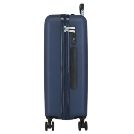 Roll Road FORMENTERA 5399225 Trolley Medio 65X46X24 cm 4 Ruote Rigido Blu Marino Navy