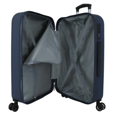 Roll Road FORMENTERA 5399225 Trolley Medio 65X46X24 cm 4 Ruote Rigido Blu Marino Navy