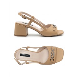 Gattinoni PENNS1624WBEN20 NEW SHIRLEY BLOCK Sandali Donna Con Accessorio Tan