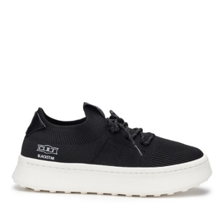 CULT BLACKSTAR 4498 LOW Sneaker Uomo in Nylon Tessuto Tecnico Black