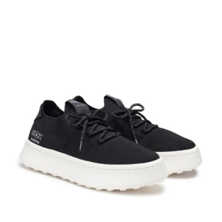 CULT BLACKSTAR 4498 LOW Sneaker Uomo in Nylon Tessuto Tecnico Black