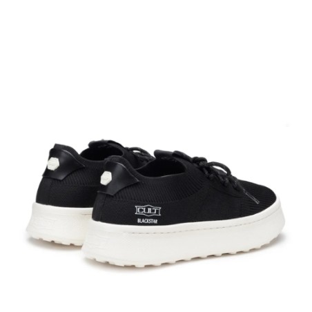 CULT BLACKSTAR 4498 LOW Sneaker Uomo in Nylon Tessuto Tecnico Black