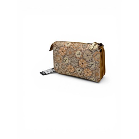 Gattinoni BINTD8391WZTTR3 TEOD.DAILY CROSSBODY Donna Con Doppia Cerniera Travertino