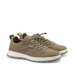 Docksteps JOURNEY LACE 7461 Scarpe Uomo Mocassino Nylon Laccio Elastico Military Green 2