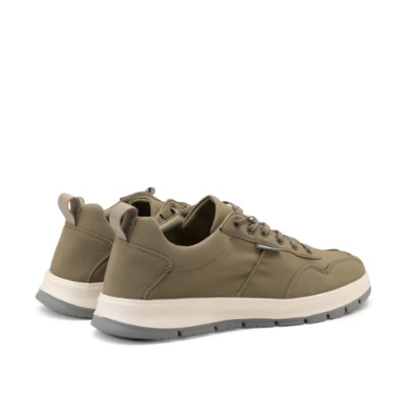 Docksteps JOURNEY LACE 7461 Scarpe Uomo Mocassino Nylon Laccio Elastico Military Green